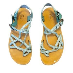 Chaco Mint Green Strappy Sandals